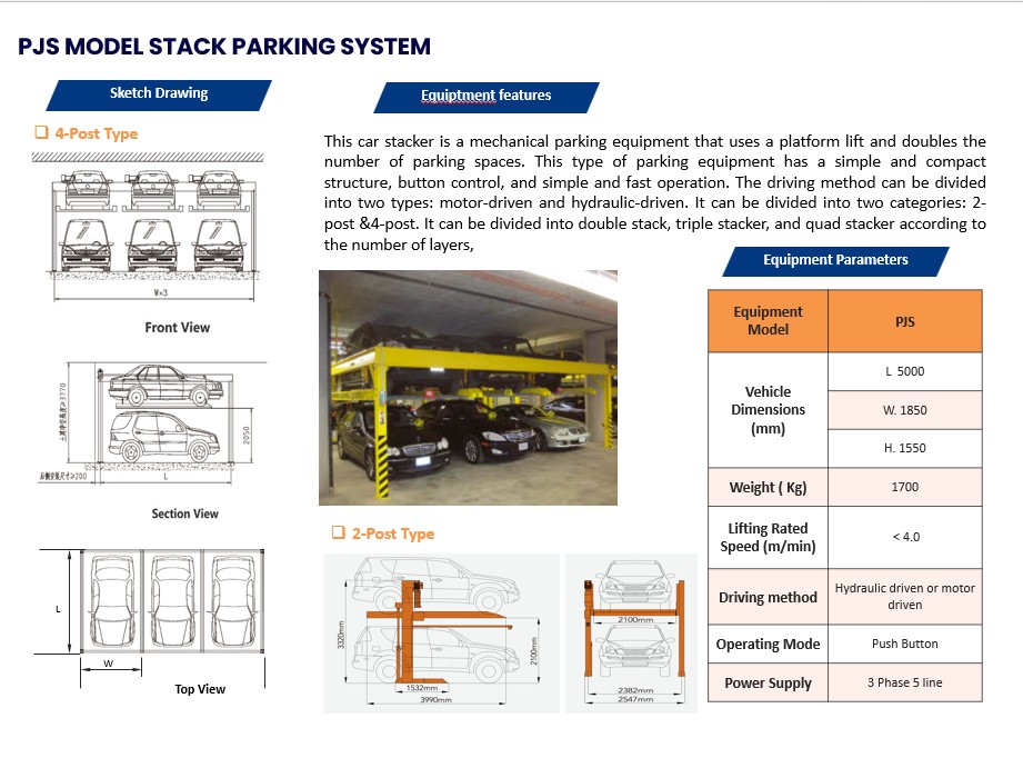 Stacker Parking Sketch